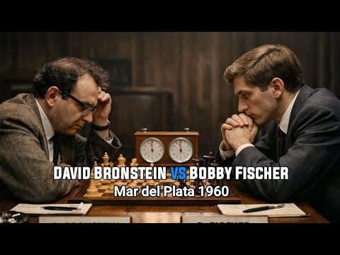 David Bronstein vs Bobby Fischer. Mar del Plata (Argentina) 1960