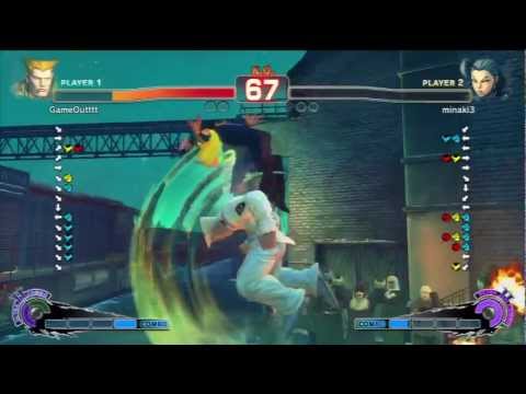 .:: Super Street Fighter IV AE 2K12  ::. GameOutttt [GUILE] Vs minaki3 [ROSE]