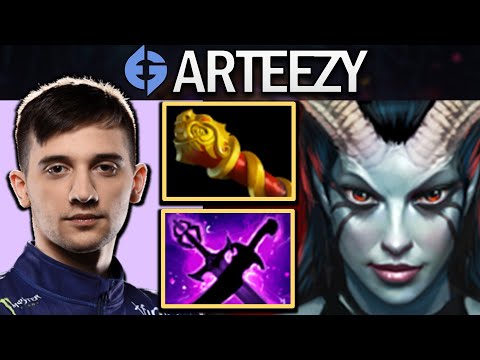 Queen of Pain Dota 2 Gameplay EG.Arteezy with 18 Kills and Monkey King Bar - Road to TI11