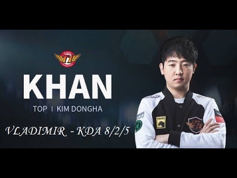 SKT T1 Khan Vladimir vs Kennen TOP - KR challenger RANK - 22/04/2019
