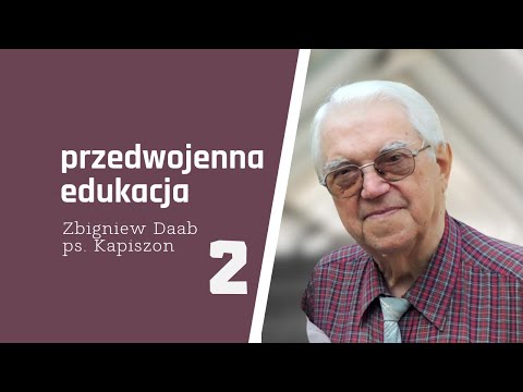 Zbigniew Daab ps. Kapiszon. Przedwojenna edukacja