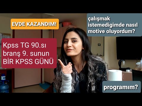 KPSS'den Derece yapan kişinin(95,4) bir günü.. Nasıl motive oluyordum? Programım nasıldı? her şey..