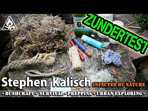 12 Zunder vorgestellt und getestet -  Bushcraft Survival Hessen Bayern