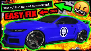 GTA 5 Online (This vehicle cannot be modified) Problem fixed! (All Money In)