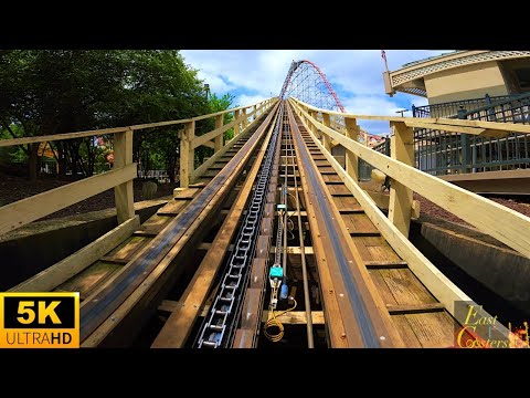 On-ride point of view of Thunderhawk