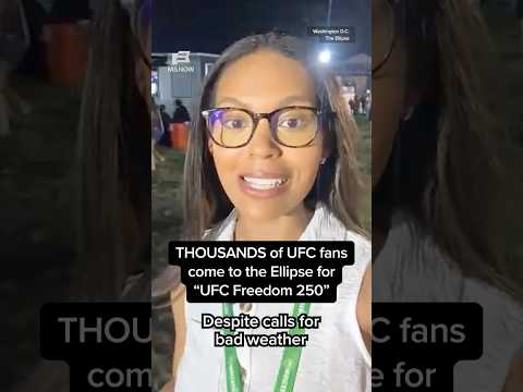 Thousands of UFC fans come to the Ellipse for 'UFC Freedom 250'