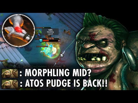 Morphling Mid?? RIP!! Atos Pudge is Back!! No Escape for everyone!! | Genius Pudge