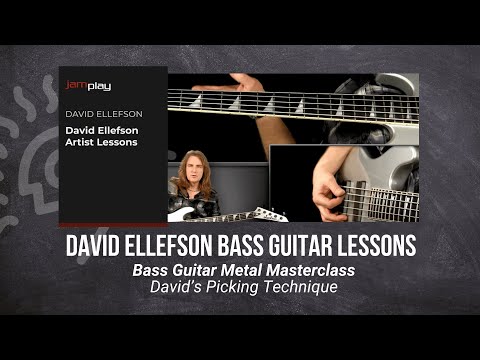 🎸 David Ellefson Guitar Lesson - David's Picking Technique - JamPlay + @TrueFireTV