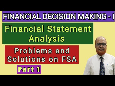 Financial Decision Making II Financial Statement Analysis II Theory Explained II Hasham Ali Khan