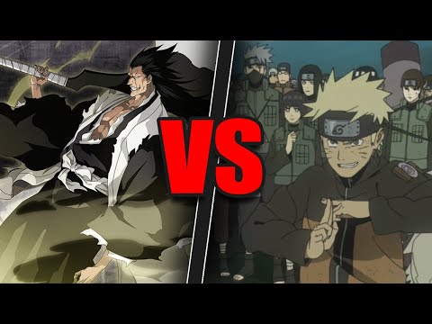 Kenpachi VS The 5 Kage and The Shinobi Alliance