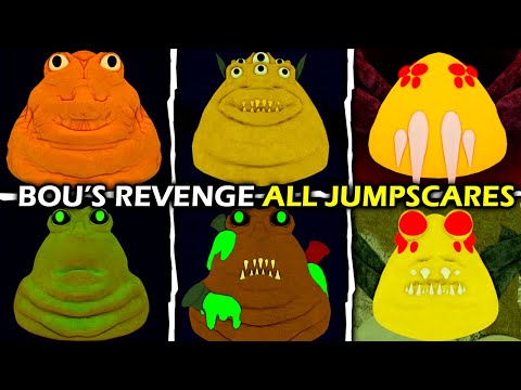 Bou's Revenge: [Chapter 1 to 3] - All Jumpscares - Roblox