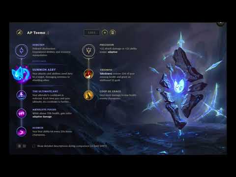 AP Teemo Runes Season 8 (Full Guide in description)