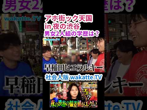【高学歴2人組】夜の渋谷でアホ街ック天国【wakatte.TV 切り抜き】