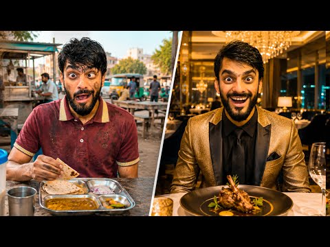 EATING CHEAP VS EXPENSIVE FOOD CHALLENGE 😱 | MISHKAT KHAN 