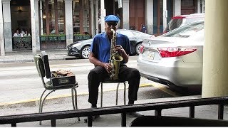 Amazing Grace - New Orleans French Quarter street performer