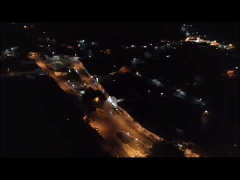 Vista Aeria noturna de Milagres-Bahia