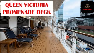 Cunard Queen Victoria | Walk Around Promenade Deck