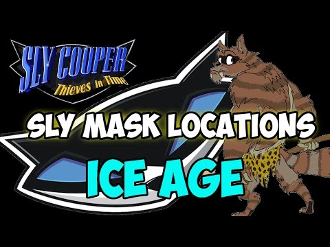 Sly Cooper Thieves in Time - Episode 3: Clan of the Cave Raccoon (Ice Age) Sly Mask Locations