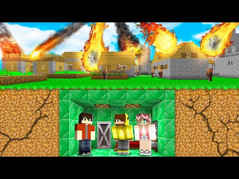 METEOR YAĞMURU VS %100 GÜVENLİ SIĞINAK! 😱 - Minecraft