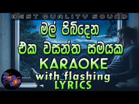 Mal Pibidena Eka Karaoke with Lyrics (Without Voice)