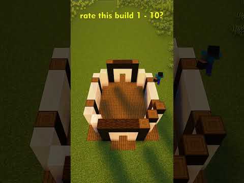 EPIC Minecraft Wooden House Build 🏠 #shorts