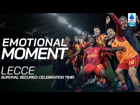 Tutta la Gioia del Lecce per la Salvezza Conquistata | Emotional Moment | Serie A Enilive 2024/25