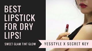 Best Lipstick for Dry Lips! | Secret Key Sweet Glam Tint Glow