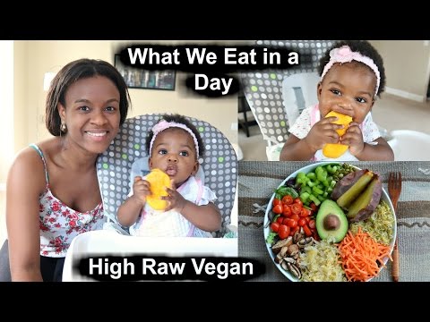 What my Vegan Baby and I eat in a Day | Raw Food ideas