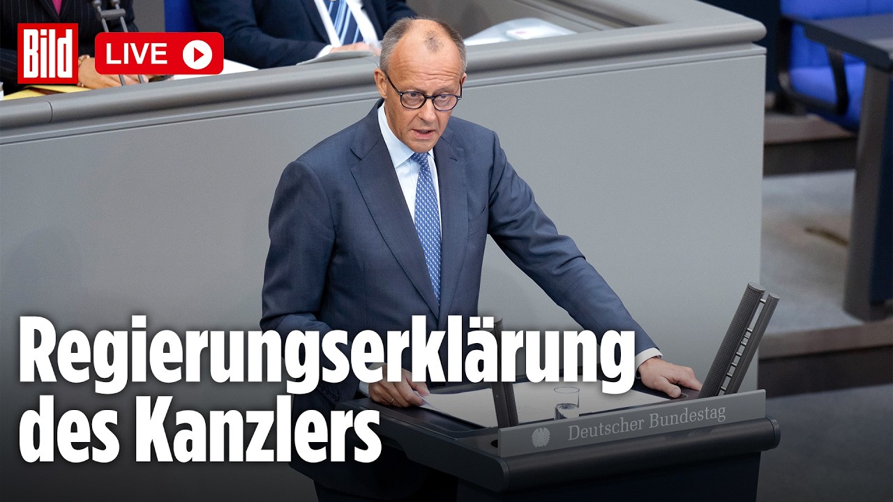 Regierungserklärung mit Bundeskanzler Friedrich Merz – Live aus dem Deutschen Bundestag