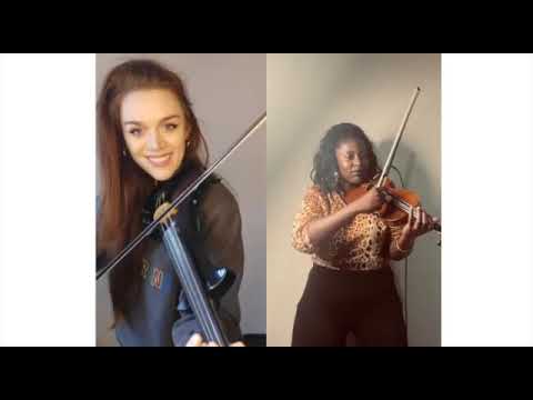 MAHALIA - SIMMER (ft BURNA BOY) - cover by Lauren Charlotte Violin + Rebekah Reid Violin