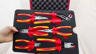 Profesionální sada nářadí VDE do 1000V: gola sada 3/8, šroubováky a kleště, 50 dílů, Sonic