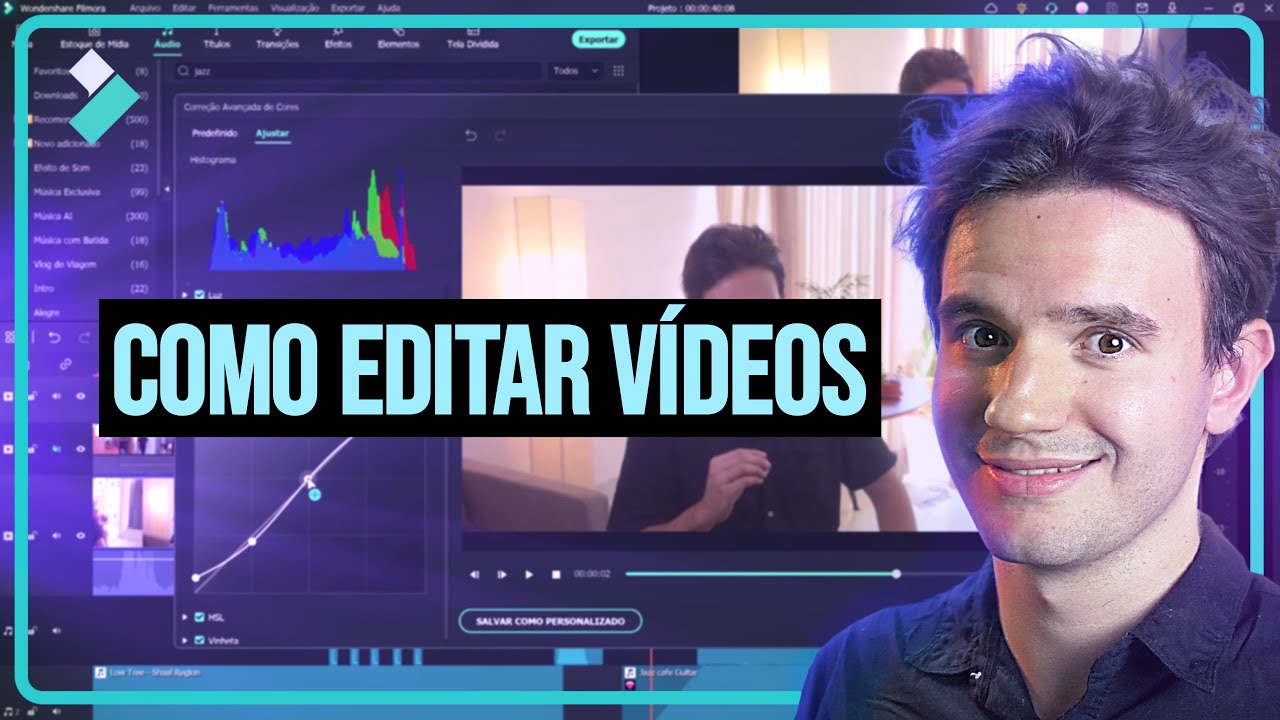 Tutorial COMPLETO de Edição: Como Editar Vídeos DO ZERO #1 | Wondershare Filmora