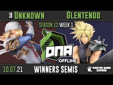 DNA S12:W1 - 3D | Unknown (Sheik) vs Glentendo (Cloud) - W Semifinals