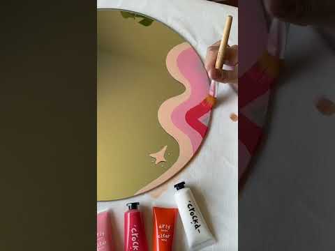 Your Next DIY Project? New Mirror Painting! ✨ w/ Crockd Acrylic Paint