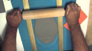 Slab Vase  Rolling out the slabs
