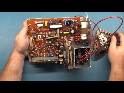25" A-One AM-3016 Arcade Monitor Chassis Repair (Part 1) - Dead - Experimenting With Parts