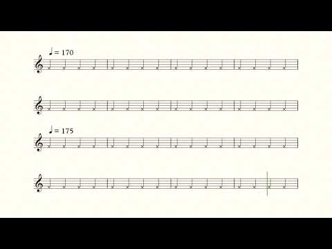 BPM 120-240 Smart Metronome (Accelerating Tempo)