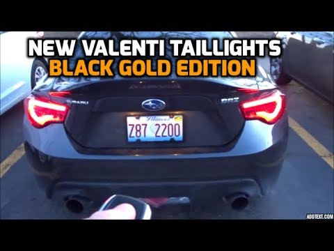 New Valenti Tail Lights for my BRZ! (BLACK GOLD EDITION)