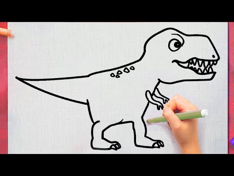 COMMENT DESSINER UN DINOSAURE FACILEMENT