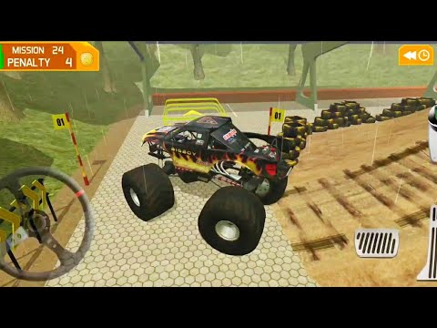 Driving Bigboy Monster On Dirty Offroad Track - 4x4 Dirt Offroad Parking - Android Gameplay HD