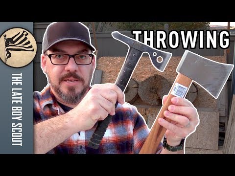 Ultimate Axe Throwing Target, and All The Stuff I Throw at it.