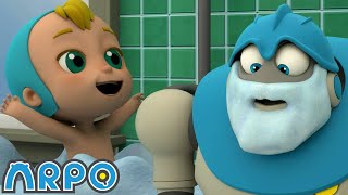 Must Keep The Baby CLEAN!!! | ARPO The Robot | Funny Kids Cartoons | Kids TV Full Episodes