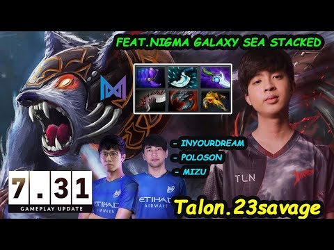 Talon 23savage Ursa vs Nigma Galaxy SEA Stack (Inyourdream poloson meracle) Dota 2 pro Gameplay