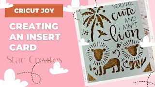 Cricut Joy Lion Insert Card