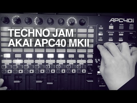 Akai APC40 MK2 First Techno Jam Ableton Live