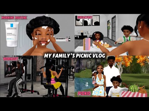 A Beautiful Day With My Family 🧺 Soft Morning Routine, Couple Gym Date & Picnic Fun | IMVU Vlog