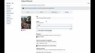 How to upload a photo to Wikimedia Commons