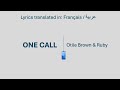 ONE CALL Otile Brown Ruby Swahili French Arabic Lyrics
