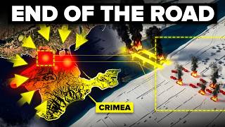 50 Russian Vehicles Drive Onto Crimean Bridge… 2 Minutes Later, GONE