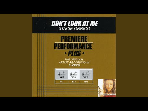 Video thumbnail for Don’t Look At Me (Performance Track In Key Of Db)